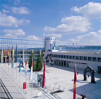 Das Verwaltungsgebäude der Würth-Gruppe in Künzelsau-Gaisbach