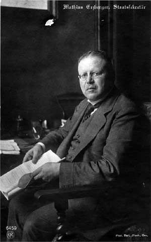 Erzberger als Staatssekretär 1918