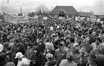 29.1.1983 Kundgebung mit 10.000 Teilnehmern
