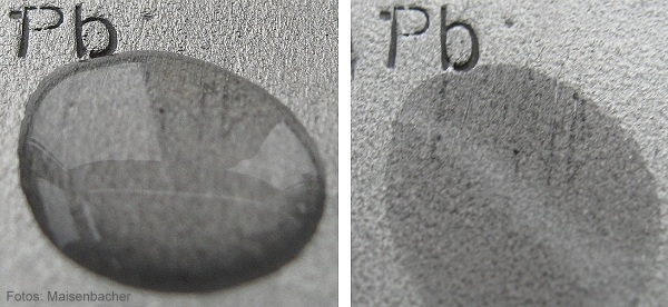 Blei - Reaktion mit Schwefelsäure