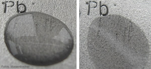 Blei - Reaktion mit Schwefelsäure