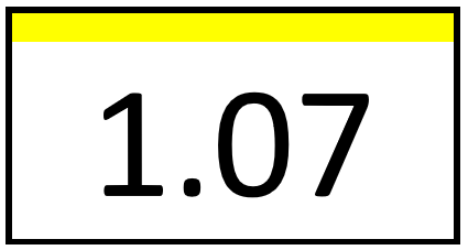 Türschild – 1.07 (mit Farbstreifen)