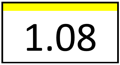 Türschild – 1.08 (mit Farbstreifen)