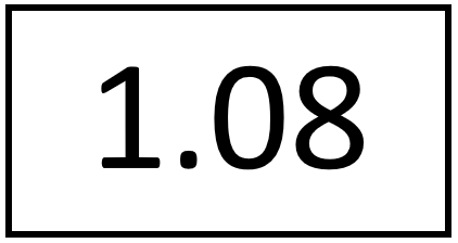 Türschild – 1.08 (ohne Farbstreifen)