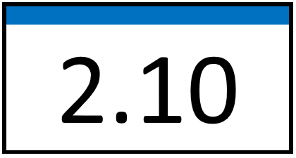 Türschild – 2.10 (mit Farbstreifen)