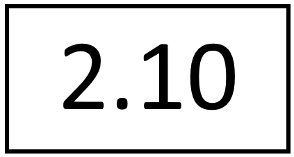 Türschild – 2.10 (ohne Farbstreifen)