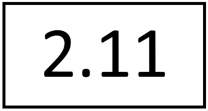 Türschild – 2.11 (ohne Farbstreifen)