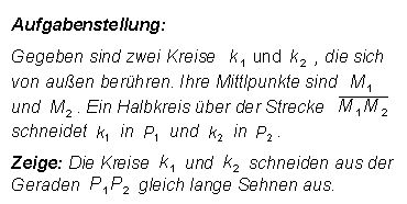 Wiederholung des Aufgabentexts