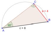 Das rechtwinklige 30°-Dreieck