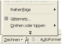Menüfolge Gitternetz