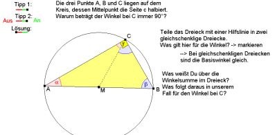 Tipp 2 zum Beweis vom Thalessatzes