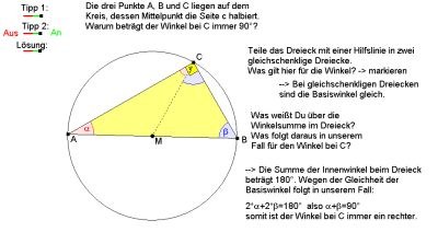 Lösung des Beweises vom Thalessatz