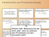 Basiswissen Prozentrechnen