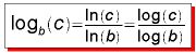 Taschenrechner-Formel für Logarithmus beliebiger Basis