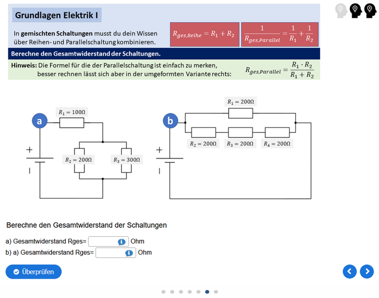 Übungsbeispiel Widerstandsberechnung