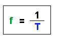 f=1/T