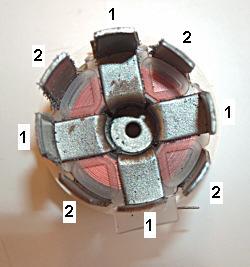 Induktionsspule eines Fahrradgenerators