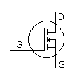 Schaltzeichen eines MOSFET