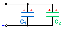 zwei Kondensatoren parallel