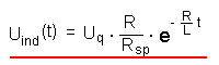 Funktionsgleichung Selbstinduktionsspannung