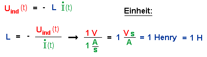 Einheit der Eigeninduktivität