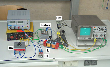 Aufbau eines Experiments zur Selbstinduktion