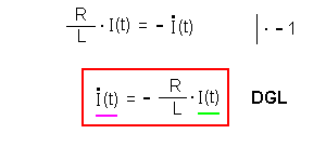 Differentialgleichung Selbstinduktion