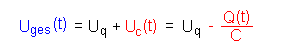 Gesamtspannung Kondensatorladung