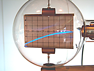Realexperiment zu Elektronen im Plattenkondensator