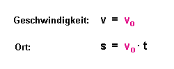 Schwerefeld "abgeschaltet"!