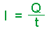 I=Q/t - stationäre Stromstärke