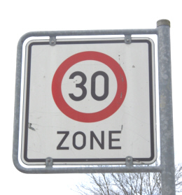 Hier darf nicht schneller als 30 km/h gefahren werden