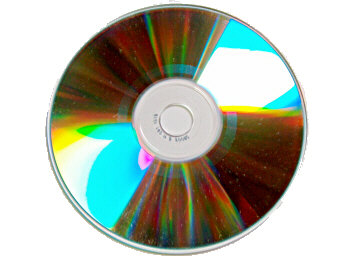 Eine CD oder DVD