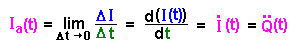 Momentanwert der Stromstärkeänderung