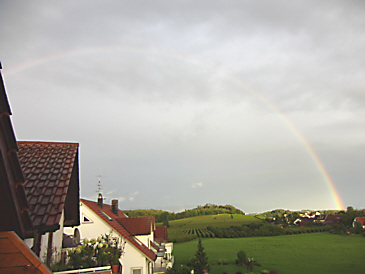 Ein Regenbogen über dem Bodensee