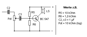 Schaltung Tonverstärker