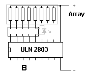 Beschaltung des ULN2803