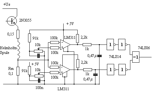 Schaltbild Komparatorschaltung