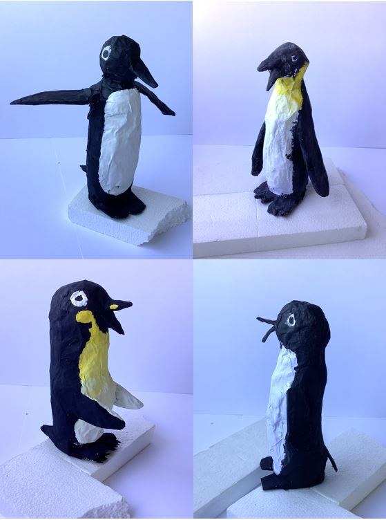 Pinguin aus Pappmachee-Schülerbeispiele.JPG