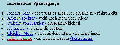 Informations-Spaziergänge