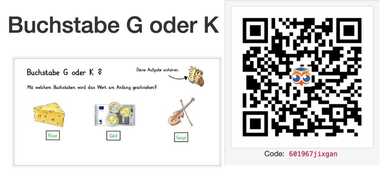 Buchstabe G und K