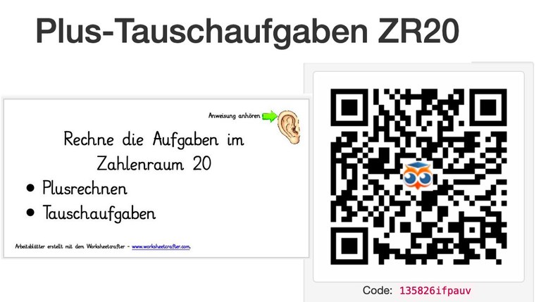 Plus und Tauschaufgaben