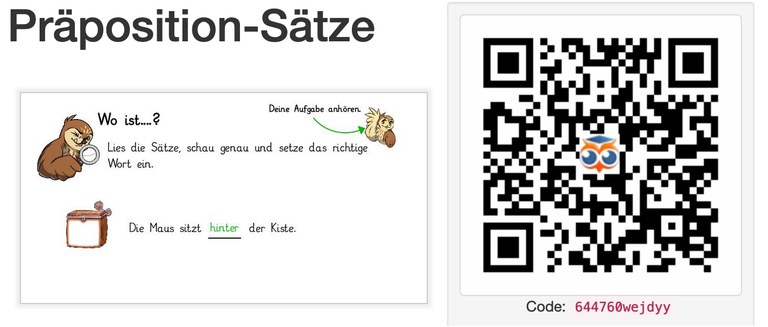 Präpositionen in Sätzen