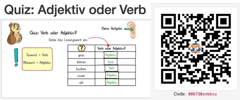 Quiz - Verb - Adjektiv