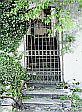 Eingang mit Treppe und Gitter