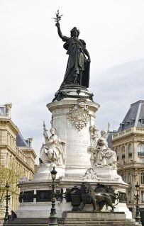 La statue de la République, Paris