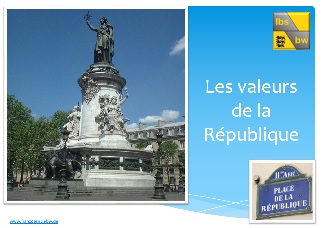 PowerPoint-Präsentation zu den Werten der französischen Republik