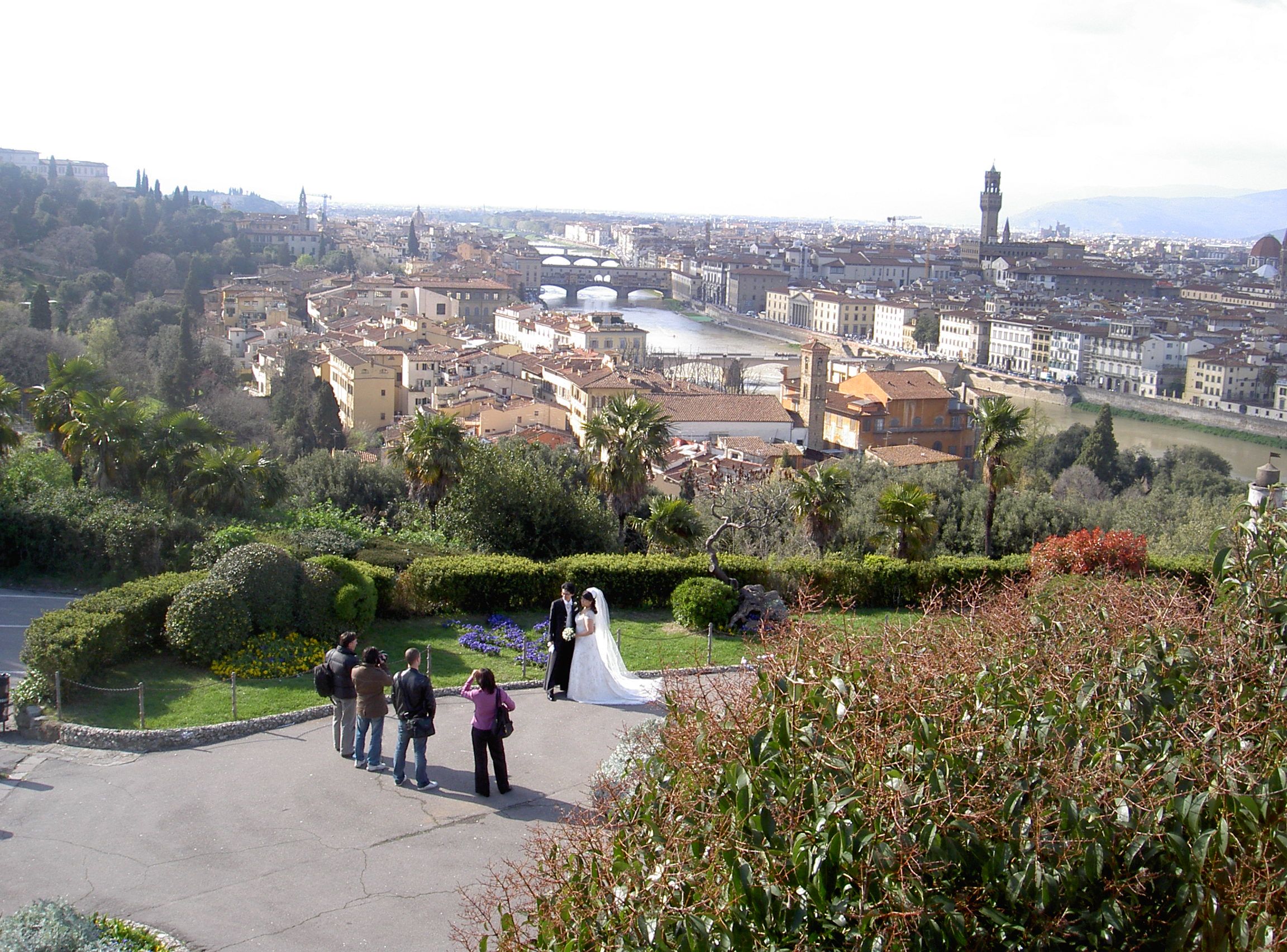 Panorama con sposi