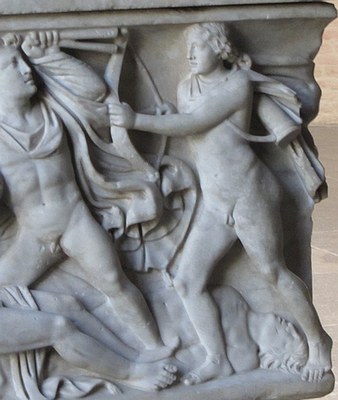 Apoll auf dem Niobidensarkophag, Glyptothek München