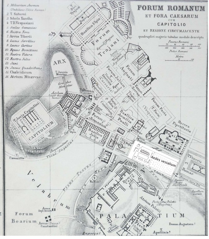 Forum Romanum (Atlas antiquus) große Datei